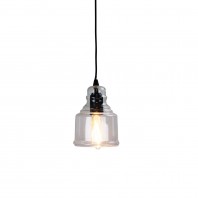 Oriel Lighting-AUBURN.2 Clear Glass Single Pendant